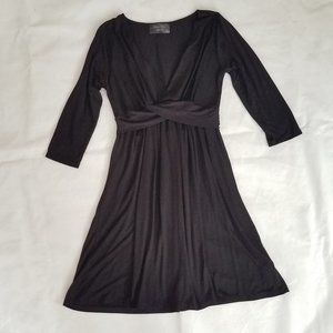 Mother Bee black 3/4 sleeve LBD dress M
